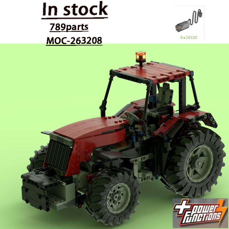 Urban Farming Usa - MOC-263208 Novo Trator Urbano Vermelho com