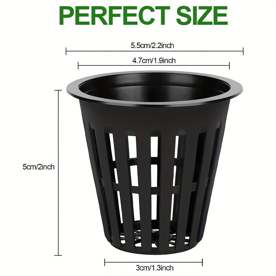 24/48 Peças Vasos de Rede de M - Net Pot 3 Inch avaliação e preço